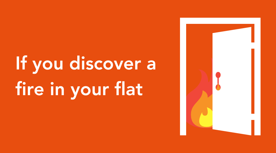 If you discover a fire in your flat