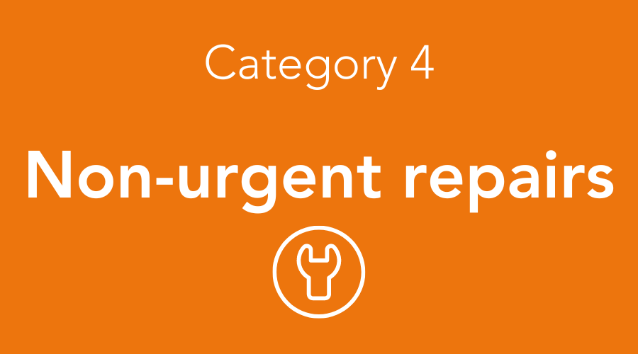 Non Urgent Repairs Cat 4